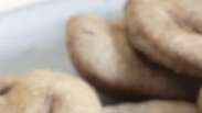 Smile shaped biscuit 