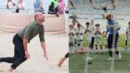 Em visita ao Rio, príncipe William joga futebol no Maracanã e vôlei de praia em Copacabana