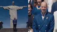 Veja como foi a visita do pr&iacute;ncipe William ao Cristo Redentor