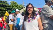 Peruana viajou de Miami &agrave; COP30 para manifesta&ccedil;&atilde;o contra 'petrol&iacute;feras que acabam com o mundo'
