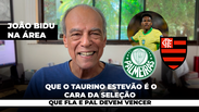 Que o taurino Estev&atilde;o &eacute; o cara da Sele&ccedil;&atilde;o &mdash; Que FLA e PAL devem vencer.