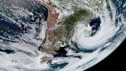 Imagem de satélite da Nasa revela dimensão do ciclone extratropical que atingiu Sul e Sudeste