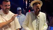 Neymar curte as f&eacute;rias e canta com Leo Santana em evento: 'Energia surreal'