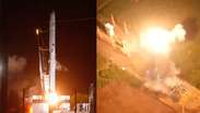 Foguete sul-coreano explode ap&oacute;s tentativa de lan&ccedil;amento ao espa&ccedil;o em territ&oacute;rio brasileiro