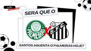 Ser&aacute; que o Santos aguenta o Palmeiras hoje?