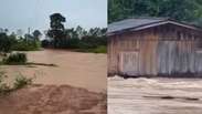 V&iacute;deo mostra casa sendo arrastada por enxurrada durante em MT