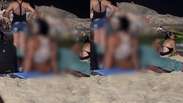 Pol&iacute;cia Militar aborda casal por suspeita de ato sexual em praia cheia no Arpoador