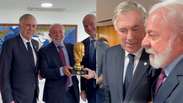 Lula se encontra com Infantino e pede que Ancelotti ganhe Copa do Mundo: 'Pode ganhar'