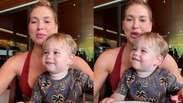 Virginia Fonseca mostra filho chamando m&atilde;e de Vini Jr. de 'vov&oacute;'