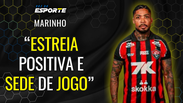 Marinho analisa estreia pelo Vit&oacute;ria e pedo sequencia para ter ritmo de jogo