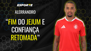 Alerrandro vibra com primeiro gol pelo Inter