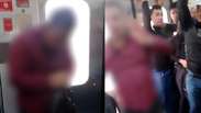 Suspeito de ass&eacute;dio em trem da CPTM apanha de passageiros e &eacute; preso em SP