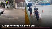 Forte chuva causa alagamentos em bairros de S&atilde;o Paulo