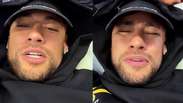 Neymar desabafa ap&oacute;s ficar fora de jogo do Santos com Ancelotti no est&aacute;dio: 'Complicado ser eu'