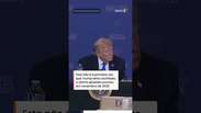 Trump volta a ser questionado sobre 'cochilo' ap&oacute;s aparentar estar de olhos fechados em evento