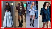 Saia jeans vira queridinha das famosas, como Marina, Isis e mais