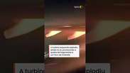 V&iacute;deo mostra explos&atilde;o de turbina de avi&atilde;o ap&oacute;s decolagem em Guarulhos #shorts