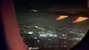 V&iacute;deo gravado por passageiros mostra explos&atilde;o de turbina de avi&atilde;o ap&oacute;s decolagem em Guarulhos