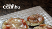 Mini pizza de berinjela f&aacute;cil, leve e deliciosa!