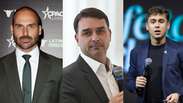 Ap&oacute;s Eduardo Bolsonaro e Nikolas Ferreira discutirem nas redes, Fl&aacute;vio Bolsonaro pede uni&atilde;o