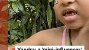 Yandra: a 'mini-influencer' do Amazonas que quer ser 'presidente do mundo'