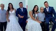 Noiva realiza sonho de pai internado antes de devolver vestido no ES