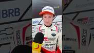 Alfredinho Ibiapina comemora p&oacute;dio na corrida sprint da Stock Car semanas ap&oacute;s completar 18 anos