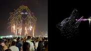 Veja show de drones na abertura do show de Shakira no Rio