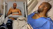 Lucas Moura aparece cantando louvor ap&oacute;s cirurgia: 'Serenidade que s&oacute; Deus explica', diz esposa