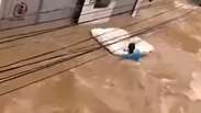 Homem &eacute; arrastado por correnteza ap&oacute;s enchente em Pernambuco