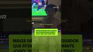 Mavie d&aacute; bronca em jogador que atinge Neymar durante jogo #shorts