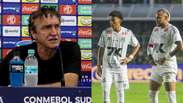 'Ningu&eacute;m est&aacute; certo': Cuca se queixa de briga entre Neymar e Robinho Jr.