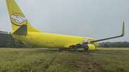 Avi&atilde;o cargueiro da Gol sai da pista ap&oacute;s pouso em Salvador