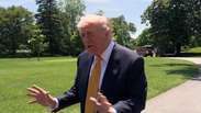 Trump chama duas rep&oacute;rteres de 'burras' em momentos diferentes durante entrevista na Casa Branca