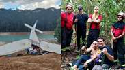 Piloto de avi&atilde;o que caiu no Par&aacute; &eacute; encontrado com vida pelos bombeiros ap&oacute;s 24 horas de buscas