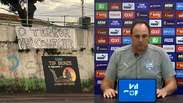 Torcida do Bahia pede a sa&iacute;da de Rog&eacute;rio Ceni ap&oacute;s elimina&ccedil;&atilde;o para o Remo: &lsquo;O terror vai come&ccedil;ar&rsquo;