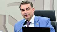 Pr&eacute;-campanha de Fl&aacute;vio Bolsonaro vai ao TSE contra pesquisa que mostrou queda ap&oacute;s &aacute;udio a Vorcaro