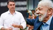 Atlas/Bloomberg aponta Lula com 48,9% e Fl&aacute;vio Bolsonaro com 41,8% ap&oacute;s &aacute;udio com Vorcaro
