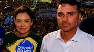 'Tem que perguntar para o Fl&aacute;vio', diz Michelle sobre crise com &aacute;udios de senador a Vorcaro