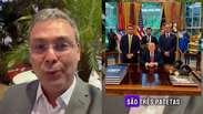 &lsquo;Tr&ecirc;s patetas com Trump&rsquo;, diz Lindbergh Farias ao ironizar foto de Fl&aacute;vio Bolsonaro na Casa Branca