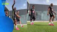 Sele&ccedil;&atilde;o Brasileira faz primeiro treino nos Estados Unidos 