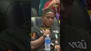 Endrick vira 'rep&oacute;rter' e brinca com companheiro em coletiva: 'Boa tarde, senhor Igor' #shorts