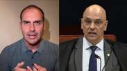 Eduardo Bolsonaro chama de &lsquo;nula&rsquo; condena&ccedil;&atilde;o pelo STF: &lsquo;Julgamento sem p&eacute; nem cabe&ccedil;a&rsquo;
