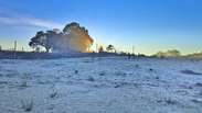 Cidade de SC registra menor temperatura do ano, com -6,7&ordm;C; veja como ficou paisagem