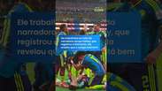 Comentarista sofre ferimento na cabe&ccedil;a ao ser atingido por garrafa durante jogo da Copa #shorts