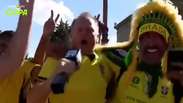 'Brasiladelphia': rep&oacute;rter dos EUA veste camisa do Brasil e entra na festa com a torcida na Filad&eacute;lfia
