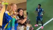 Jornalista flagra rea&ccedil;&atilde;o de Virginia ao gol de Vini Jr. contra o Haiti; veja