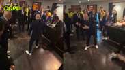 Cafu, Kak&aacute;, Roberto Carlos: lendas da Sele&ccedil;&atilde;o fazem Infantino 'sofrer' em roda de bobinho