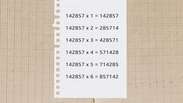 142857: o que esse n&uacute;mero tem de especial e por que intriga matem&aacute;ticos
