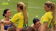 Beb&ecirc; do hexa? Esposa de Paquet&aacute; beija barrig&atilde;o de mulher de Endrick